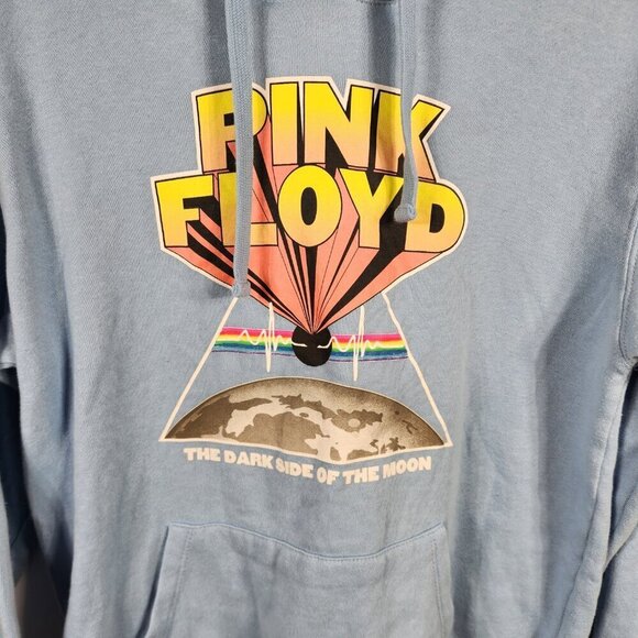 Blue Pink Floyd Dark Side of the Moon Hoodie Size Medium - Picture 2 of 8